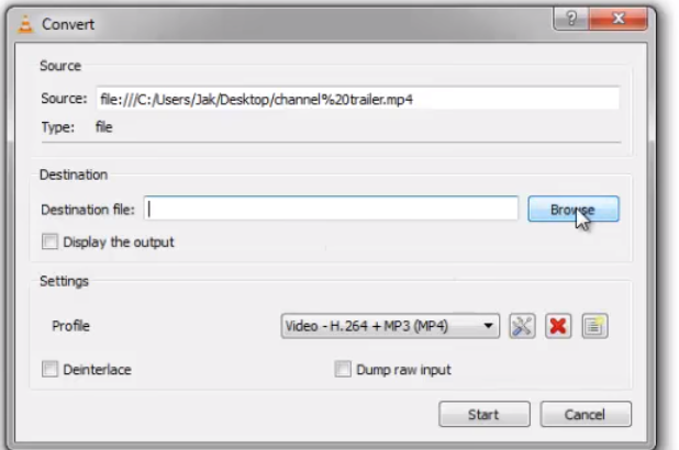 convert mp4 to mp3 with vlc