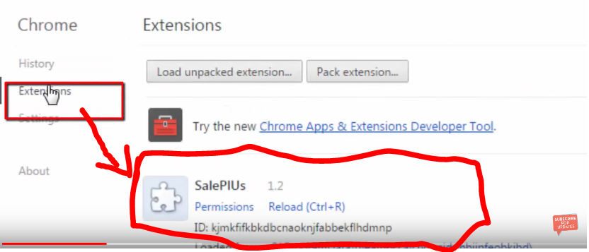 Remove Ads By SalePlus From Google Chrome and Firefox