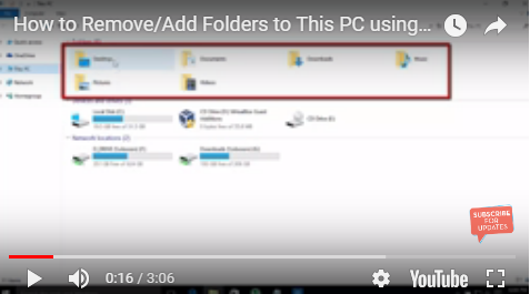 add folders to “This pc” on windows 10