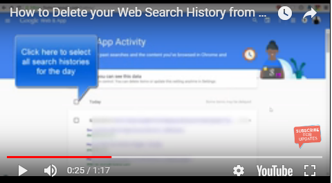  delete your Google search history